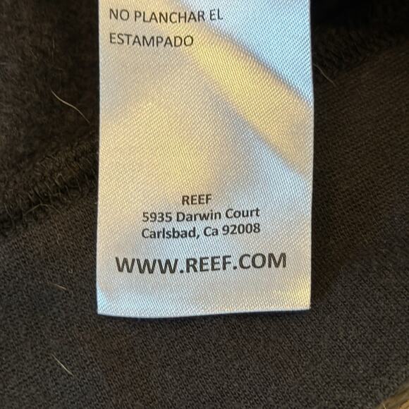 REEF Unisex Pipeline Pullover Black Hoodie Size L - Picture 8 of 8